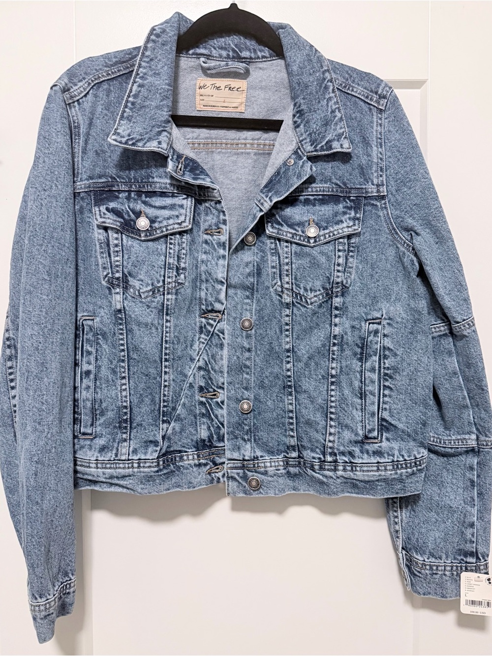 Brand New Free People Rumors Denim Jacket - size L